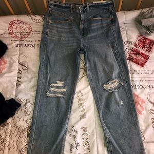 American Eagle Ripped Mom Jeans